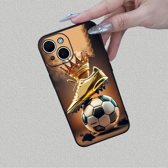 Other - Apple iPhone Phone Case Soccer Ball Gold Cleat Shockproof Case Unisex
